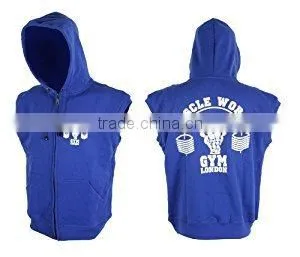 Gym Sleeveless Hoodie Fleece thumbnail-1