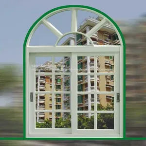 Horizontal Grilled Aluminium Sliding Windows Fireproof Push - Pull Window For Room thumbnail-4