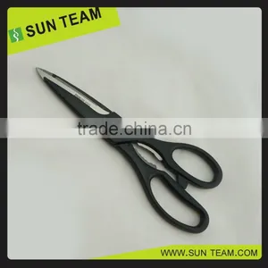 SK029 8-1/4"Popular Stainless Steel Black Handle Kitchen Scissors thumbnail-4