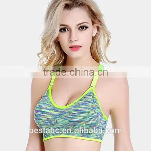 Women Cross Gym Fitness Pattern Seamless Sports Bra Made Yoga Bra thumbnail-3