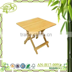 China Manufacture Furniture Natural Dining Table Wooden Folding Table Folding Wooden Dinner thumbnail-1