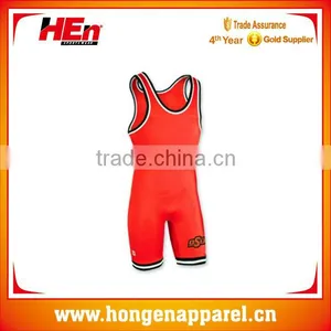 China Manufacturer Young Mens Yellow Pro Wrestling Wear thumbnail-1