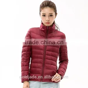 Wholesale Woman Ultra Light Down Jacket Winter Feather Weight Ladies Down Jacket thumbnail-4
