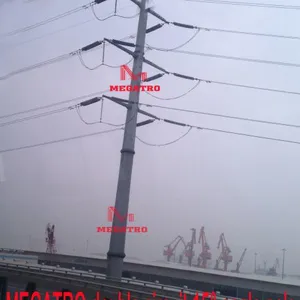 MEGATRO 220kv Double Circuit 15° Angle Pole thumbnail-1