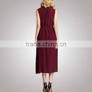 Contrast Color Office European Design Trendy Business Dress With Your Logo thumbnail-2