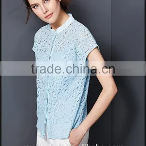 2016 Best Selling High Quality Ladies Lady Lace Tops Latest Design thumbnail-2