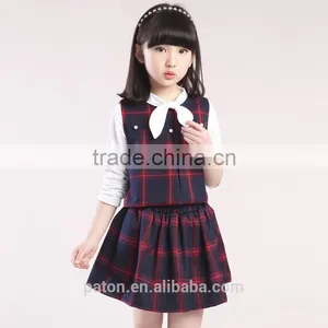 Girls Check Dress School Uniform Manufacturer Guangzhou China thumbnail-5