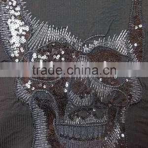 GZY Guangzhou Stock Lots Breathable Fabric Soft Sequin T-shirt for Man thumbnail-6