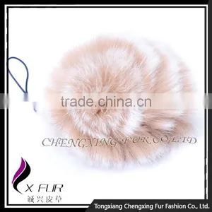 CX-A-54B 2016 Fashion Wholesale Cheap Rex Rabbit Fur Cell Phone Charm Chain thumbnail-5