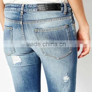 2016 Cheap Ladies Short Tops Jeans Women With Fashion Ripped Style thumbnail-3