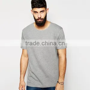 Mens Cut and Sew T-shirt Blank Grey Custom T-shirt thumbnail-1