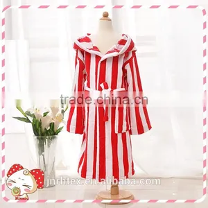 Kids and Baby Products Cotton Velour Cloth Stripe Bathrobes Wholesale thumbnail-1