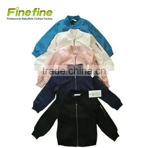Hot Selling Europe Market 100% Polyester Kids Bomber Jacket Wholesale thumbnail-1