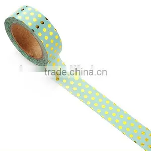 3 Patters Japan Washi Tape Gold Stamping Point Patterns Paper Tape 1.5cm*10m thumbnail-4