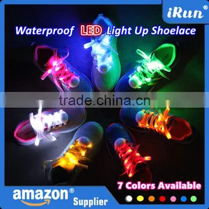 China Promotional Colored Christmas Gift Flashing Light Up LED Shoelaces for Ornament - Running Shoes With LED Shoelaces thumbnail-1