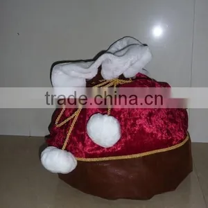 Red/Green Santa Reindeer Felt Christmas Gift Bag thumbnail-2
