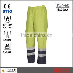 Hi Vis Reflective Pants Fire Protective Fire Proof Working Pants With EN11612 EN1149 thumbnail-2