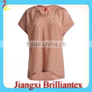 Fabric and Jersey Chain Pattern Plain Fitted t Shirts Design Your Own t Shirt 13 Hot Sell Women Short Sleeve t Shirt thumbnail-1