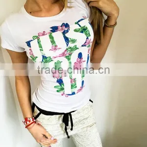 Summer Fashion Trend Letters Printed Slim Women T-shirt thumbnail-6