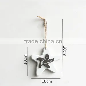 DIY Wood Starfish Shape Wall Hangings Decoration Craft thumbnail-5