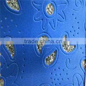 2013 PVC Punching Glitter Leather With Brightness From Factory Supply thumbnail-1