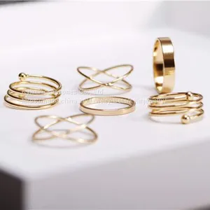 Fashion Jewelry Geometry Ring Sets thumbnail-2