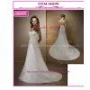Embroidery Satin Wedding Dress (AS2472) thumbnail-1