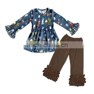 Toddlers Clothing Easter Girls Wholesale Boutique Clothes Colorful Easter New Baby Bunny Girls Outfits thumbnail-2