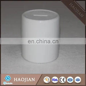Sublimation Ceramic Saving Banks,with Black Rubber Stopper on Bottom thumbnail-2