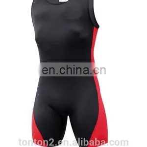 Men's OEM Custom Sportswear Cheap Sublimated Wrestling Singlets thumbnail-5