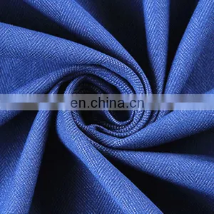 Cotton Polyester Stretch Denim Indigo Blue Denim With 10oz Denim Fabric Stock thumbnail-2