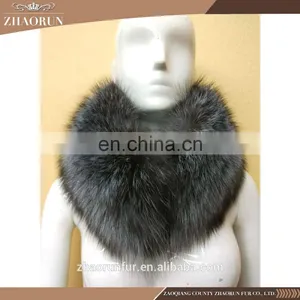 70*20cm Extra Large Natural Fox Fur Collar Real Fox Fur Scarf for Women thumbnail-6