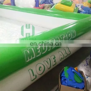 Green and White 10mL*8mW*1.2mH 0.6mm Pvc Inflatable Swiming Pool Adult Size Inflatable Pool thumbnail-4