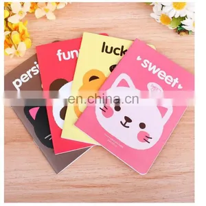 Promotional Cheap Price Cartoon Staple a5 Notebook/agenda With Line for Exercising thumbnail-1