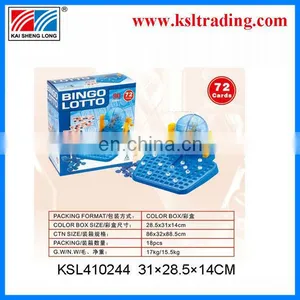 Plastic Toys 90pcs Number 72 Cards Games Bingo Game Set Toy Ernie Made in China thumbnail-1