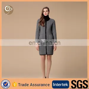 Women's Long Pure Cashmere Cardigan With Hidden Buttons With Pockets thumbnail-1