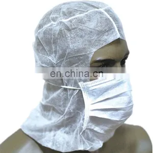 Disposable Head Cover, Ebola PP Nonwoven Surgical Hood, Breathable Surgeon's Hood thumbnail-3