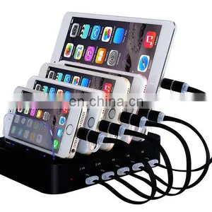 With EU/UK/US/AU/JP 3 5 Ports Charging Cable Multi Device Charging Station thumbnail-6