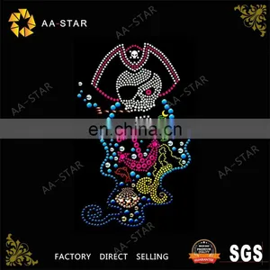 Pirate Pattern Hot Fix Skull Design for Men thumbnail-1