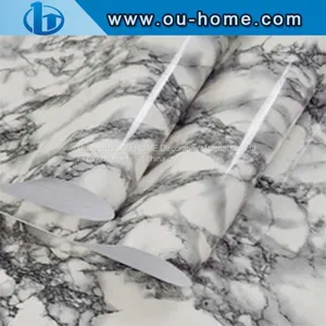 OUHOME Glossy Marble Effect Contact Paper Film Vinyl Self Adhesive Foil thumbnail-3