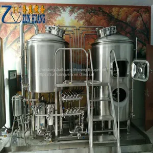 300L 3 Vessel Beer Brewing Equipment Experimental Equipment Beer Mash Kettle Beer Producing Line thumbnail-3