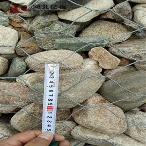 PVC Coated Galvanized Hexagonal Gabion Mesh Woven Gabion Stone Cage thumbnail-1