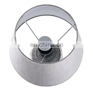 European Style Rope Pattern Cement Table Lamp for Indoor Room thumbnail-6