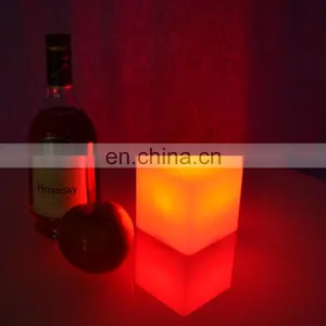 PE Plastic Led Bar Cube Chairs,illuminated Cube Stool,plastic Led Cube Seating thumbnail-5