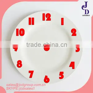 2014 New Products Porcelain Plate With Clock Design thumbnail-2