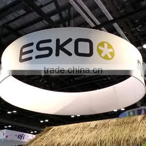 2015 Expo Transfer Printing Exhibition Circular Vertical Hanging Banner From Ceiling thumbnail-4