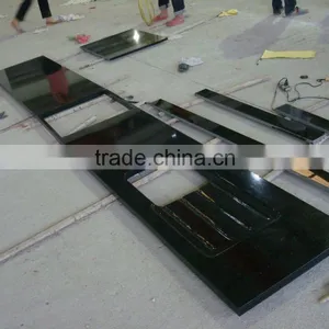Absolute Black Granite Countertop, Absolute Black Granite Top, China Black Granite Countertop thumbnail-2