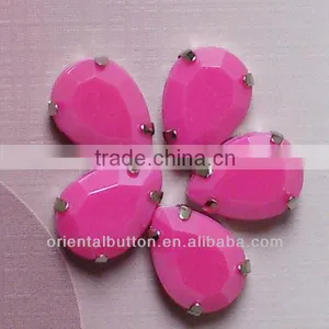 Colorful Sew on Stones With Metal Claw thumbnail-1