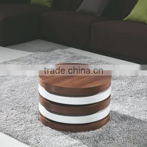 Fancy Durable Expandable Round Coffee Table For Sale thumbnail-3