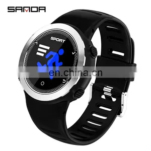 SANDA HZ181Man Smart Sports Watches Digital Call Message Reminder Fitness Tracker Back Light Wristwatch thumbnail-2
